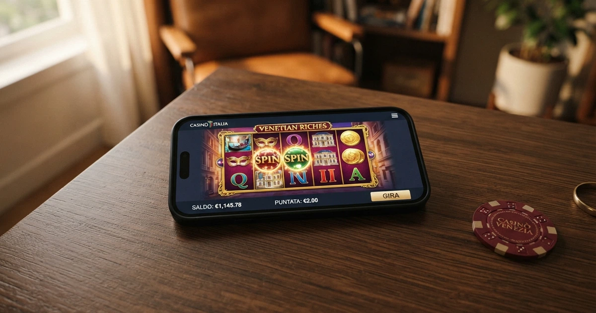 Schermata di un casinò online italiano con licenza ADM che mostra un'offerta di bonus benvenuto