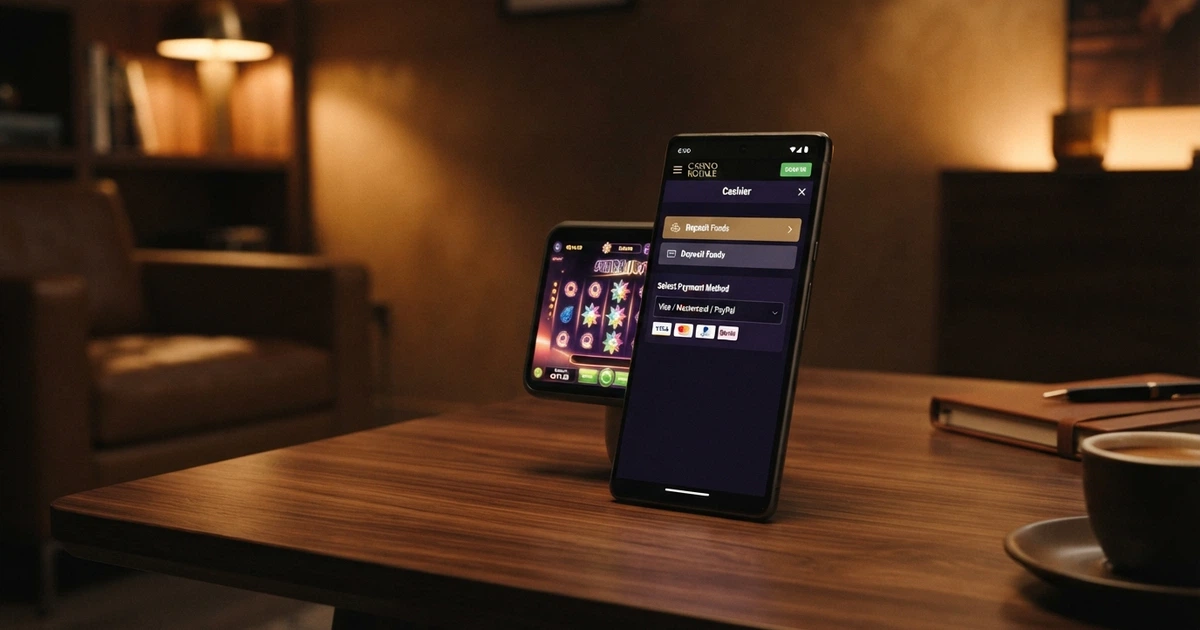Schermata di un casinò online con l'opzione di pagamento Revolut evidenziata nell'area cassa