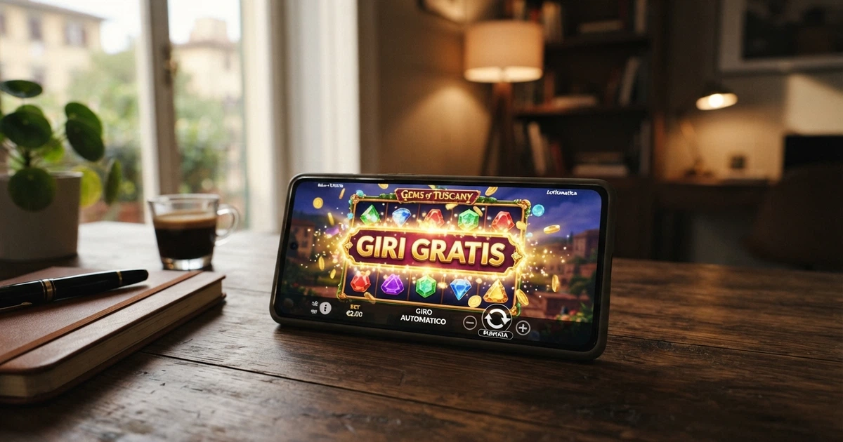 Schermata di un casinò online con la scritta «Free Spins» in evidenza su sfondo scuro, interfaccia di gioco visibile