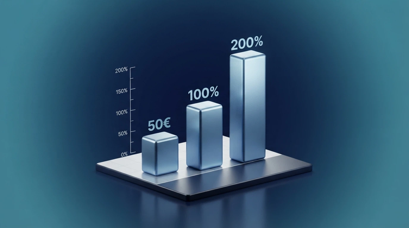 Tabella comparativa con i loghi e le offerte di benvenuto dei principali casinò con licenza ADM