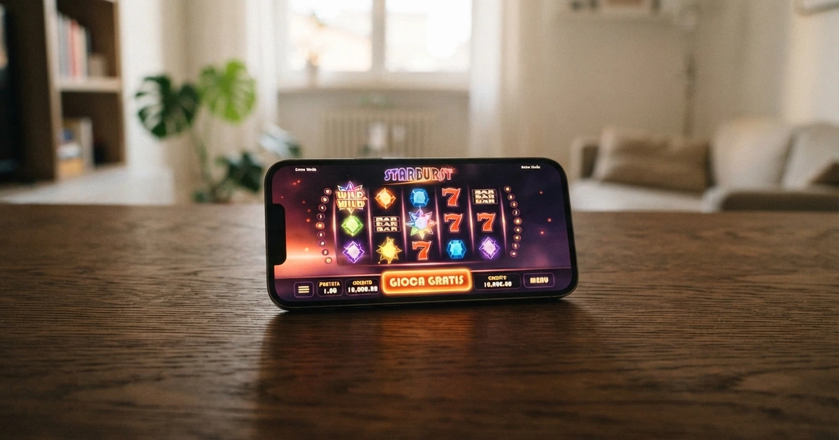 Una schermata di slot machine online in modalità demo con crediti virtuali visibili, su sfondo l'interfaccia di un casinò ADM con layout in italiano e pulsante «Gioca gratis» in evidenza