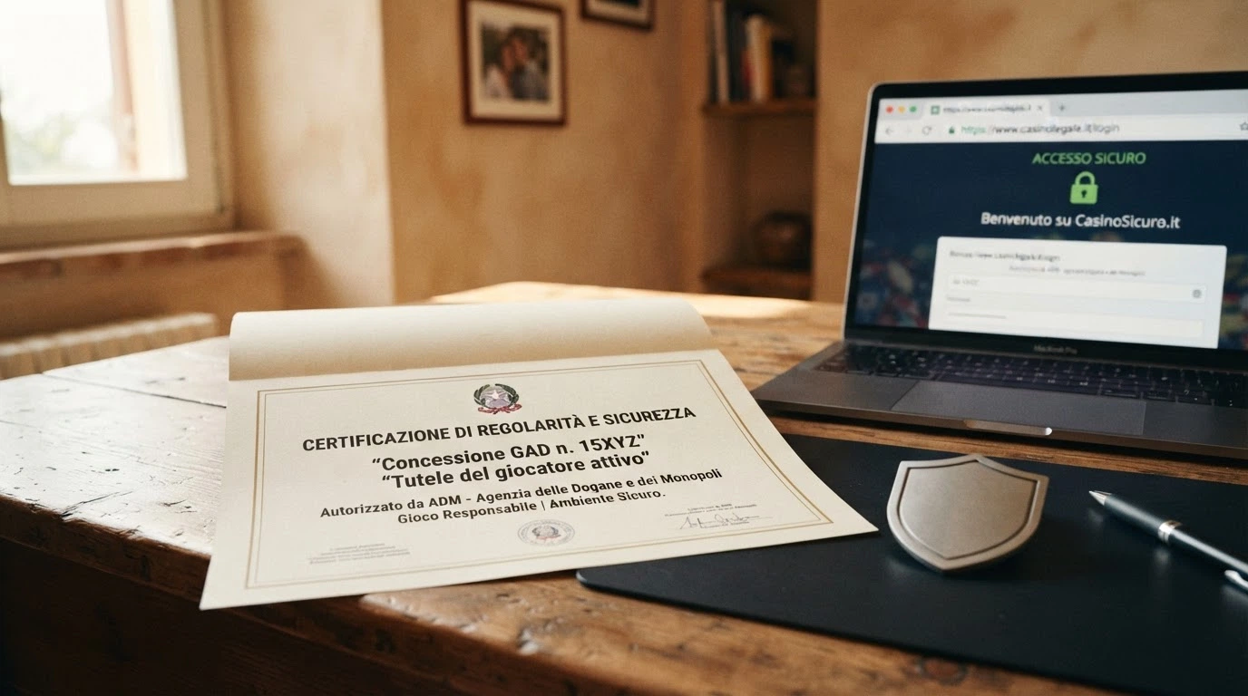 Il sigillo ufficiale dell'Agenzia delle Dogane e dei Monopoli su un documento digitale, affiancato dall'icona di uno scudo e di un lucchetto aperto