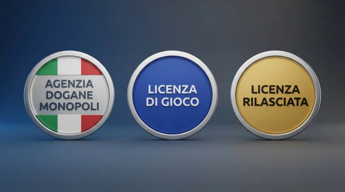 Un confronto visivo dei sigilli delle autorità di licenza: ADM, Curaçao eGaming, PAGCOR e il registro imprese del Costa Rica