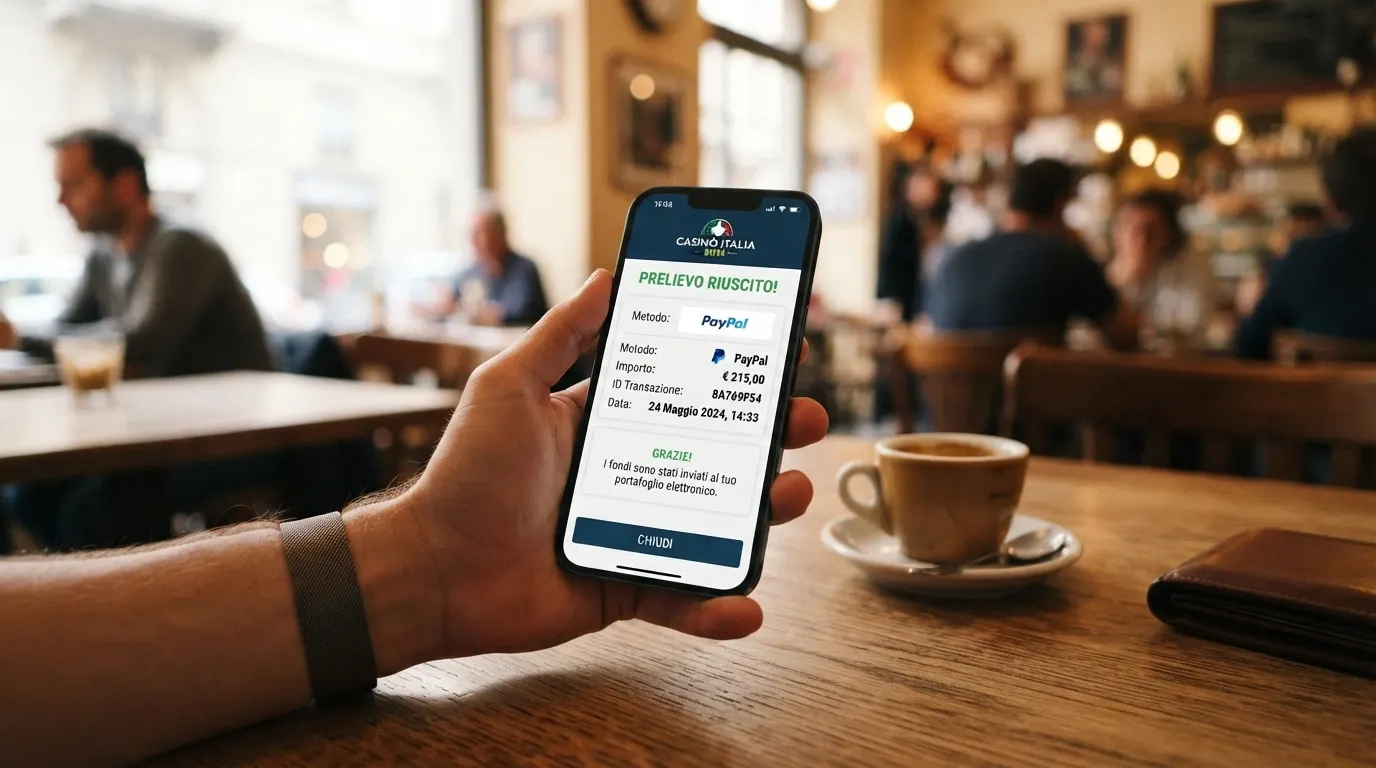 I loghi di PayPal, Skrill e Neteller affiancati accanto all'interfaccia di prelievo di un casinò ADM