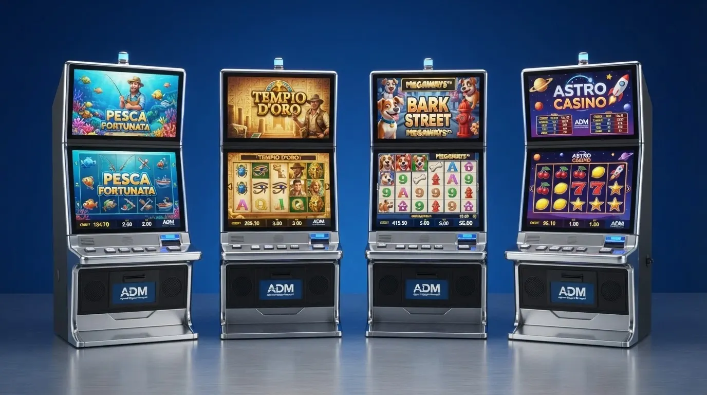 Le slot machine Big Bass Bonanza, Book of Dead, The Dog House Megaways e Starburst affiancate su schermo